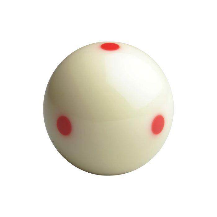 Super Aramith Pro Cup Cue Ball 2 1/4" – Official Tournament Cue Ball with 6 Red Dots (AR1020)