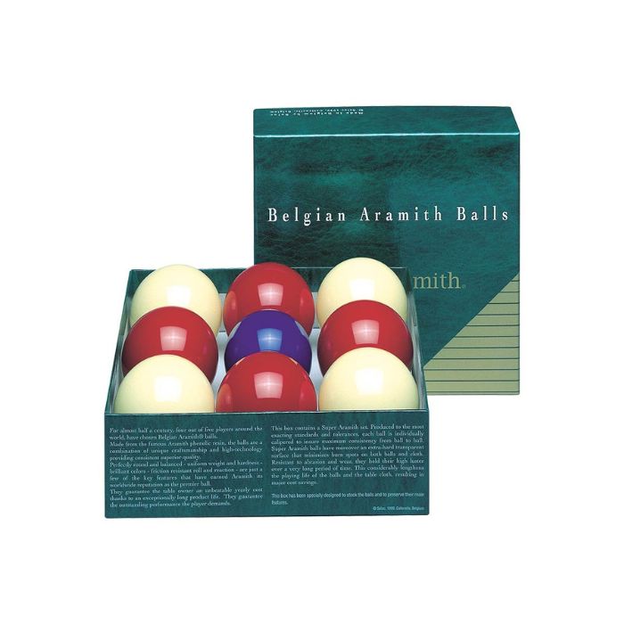 Aramith Super Bocetta Billiard Ball Set – 59mm with 54mm Cue Ball