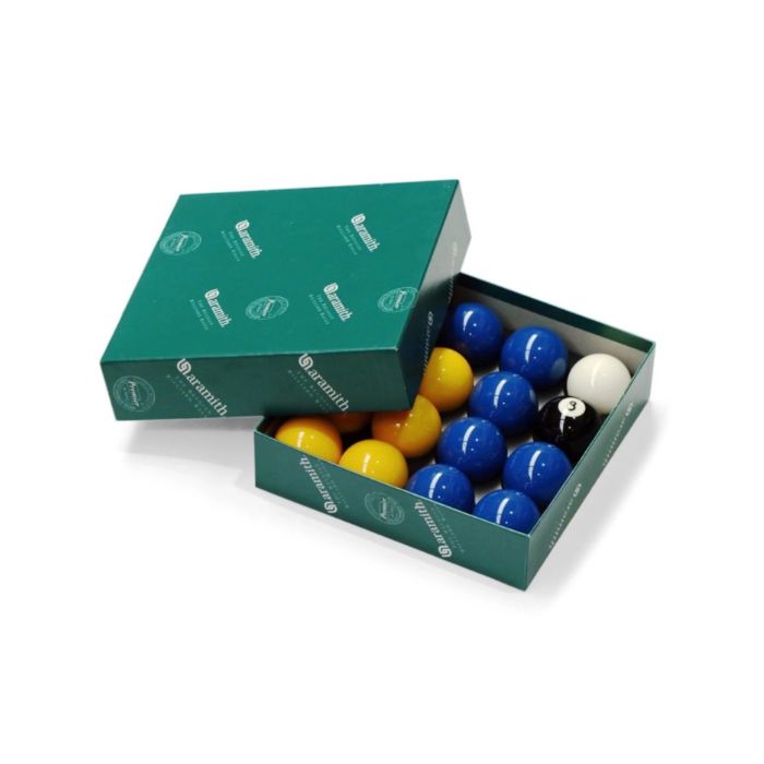 Aramith Casino Pool Ball Set – 2 1/4" (Blue & Yellow)