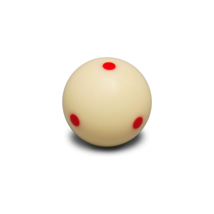 Super Aramith Pro-Cup Cue Ball – 2 1/4" with 6 Red Dots