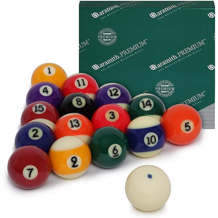 Aramith AR1043 Premium Pool Ball Set – Professional 2 1/4" Phenolic Resin Billiard Balls