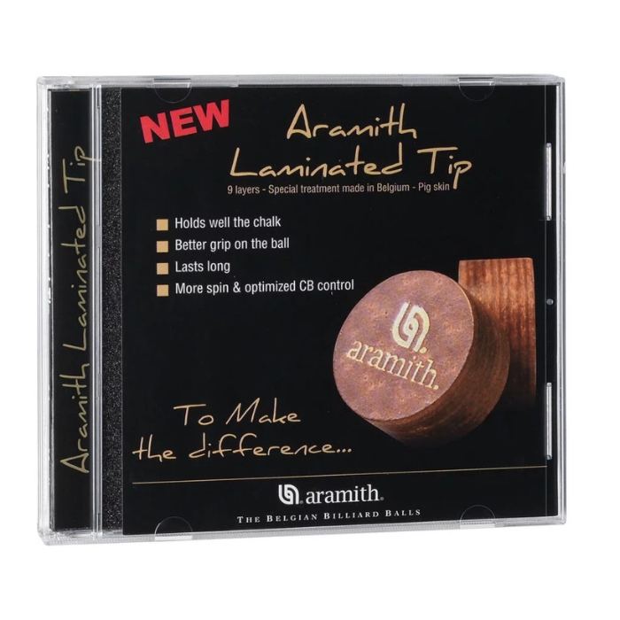 Box of 25 Aramith laminated tips
