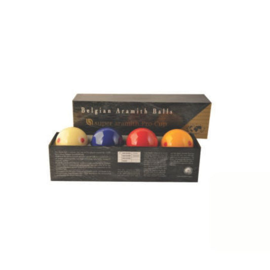 Aramith Super Pro-Cup Carom Balls – 61.5 mm Professional 4-Ball Set