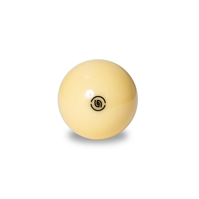 Aramith Tournament Cue Ball – 2 1/4" with Black Logo