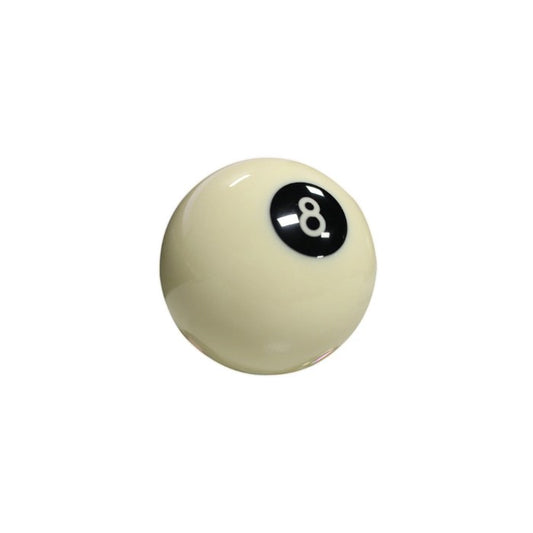 Aramith Reversed 8-Ball – 2 1/4" White