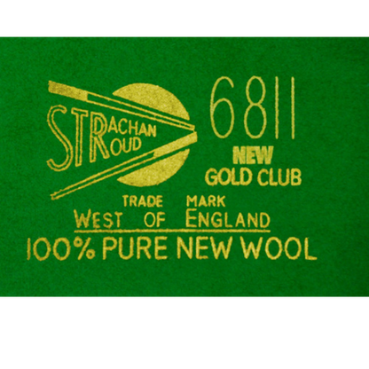 Strachan Snooker Cloth 6811 New Club 30 oz English Green