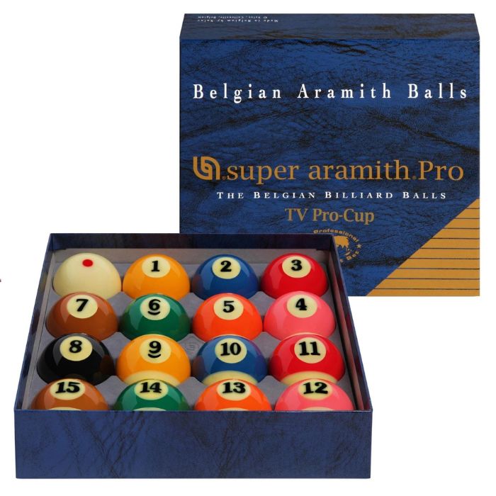 Super Aramith Pro-Cup TV Pool Balls Set AR1040 – Professional Tournament-Grade Billiard Balls