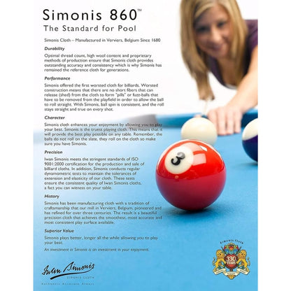 Simonis 860® Billiard Cloth